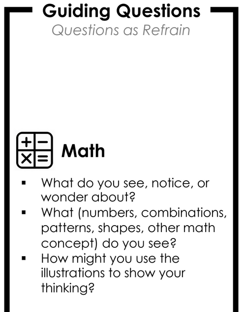 screen capture of the "questions as refrain bookmark"